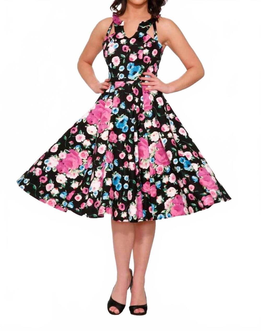 NEW ORCHID BLOOM night beauty dress in multicolor